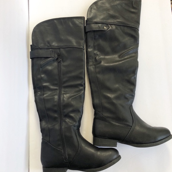 top moda black boots